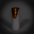 LED-es mécses (elemmel) arany meleg M11x4 cm 