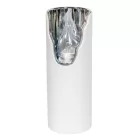 LED-es mécses (elemmel) ezüst hideg M11x4 cm 