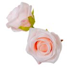 Rózsa virágfej rózsaszín D7cm 24db/csom