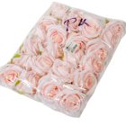 Rózsa virágfej rózsaszín D7cm 24db/csom