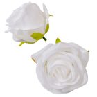 Rózsa virágfej fehér D7cm 24db/csom