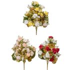 Rózsa csokor féloldalas 24v. mix M48cm 12db/#