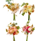 Rózsa, narunkulusz, hortenzia köteg 6v. mix M30cm 24db/#