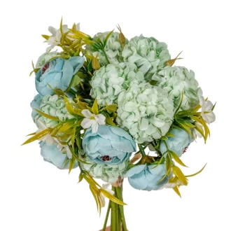 Ranunculus, dália köteg 10v. kék M33cm 24db/#