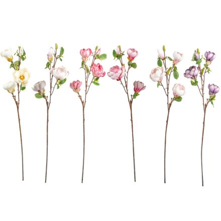 Magnólia ág polifoam 4v. mix M88cm 12db/#