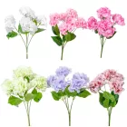 Hortenzia csokor gumi 5v. mix M44cm 24db/#