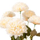 Krizantém csokor tépett krém-fehér M48cm 24db/#