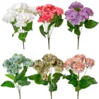 Hortenzia csokor gumi 5v. mix M44cm 24db/#