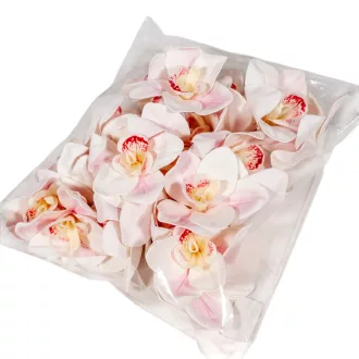 Orchidea virágfej polifoam D10cm CRPK 24db/csom