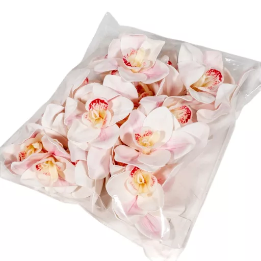 Orchidea virágfej polifoam D10cm CRPK 24db/csom