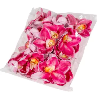 Orchidea virágfej polifoam D10cm CYC 24db/csom