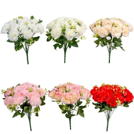 Szegfű csokor rezgővel 18v. M38cm 72db/#