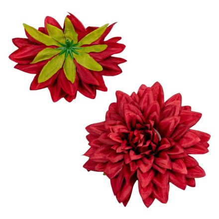 Dália virágfej bordó D11cm 24db/csom