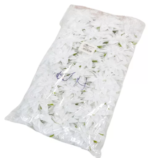Dália virágfej fehér D11cm 24db/csom