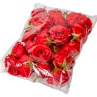 Rózsa virágfej piros D5cm 24db/csom
