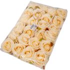 Rózsa virágfej krém D7cm 24db/csom