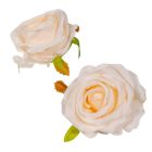 Rózsa virágfej ivory D7cm 24db/csom