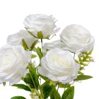 Rózsa csokor 7v. krém M45cm 24db/#
