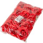 Gyémántrózsa virágfej piros D7cm 12db/csom