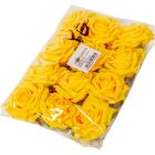 Gyémántrózsa virágfej sárga D7cm 12db/csom