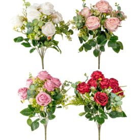 Rózsa csokor 8v. M48cm 24db/#