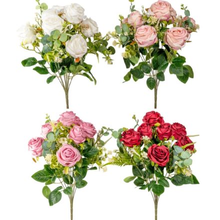 Rózsa csokor 8v. M48cm 24db/#