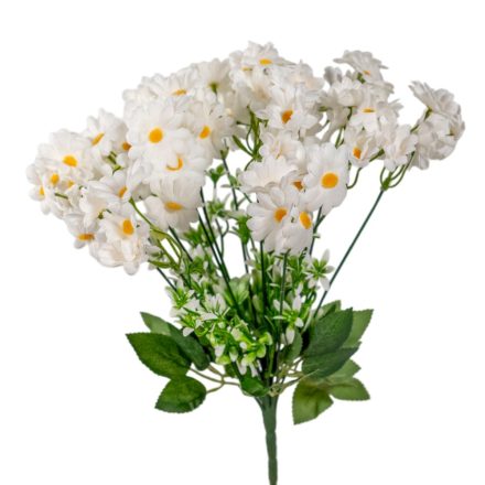 Margaréta csokor 18ág fehér M38cm