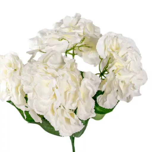 Hortenzia csokor 5v. krém M45cm 25db/#
