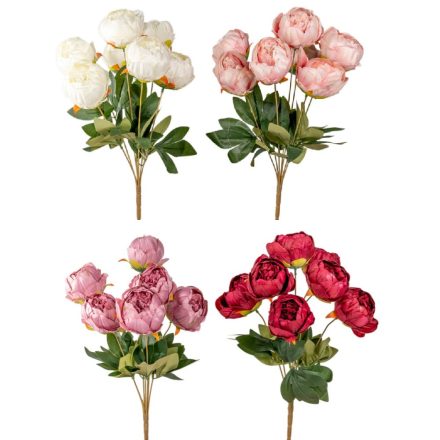 Peoni csokor 7v. mix M43cm 20db/#
