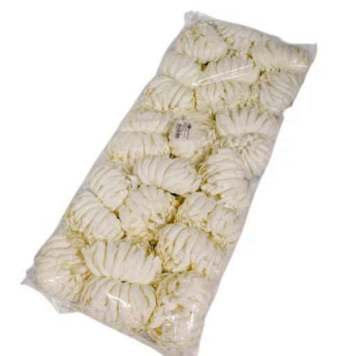 Krizantém virágfej krém D11cm 24db/csom