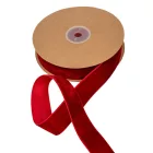 Bársony szalag sötétbordó 2.5cmx10y