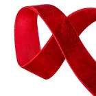 Bársony szalag sötétbordó 2.5cmx10y