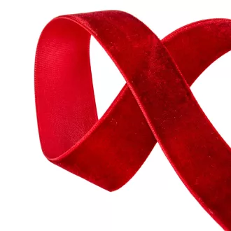 Bársony szalag sötétbordó 2.5cmx10y