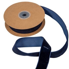 Bársony szalag navy kék 2.5cmx10y