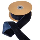 Bársony szalag navy kék 4cmx10y