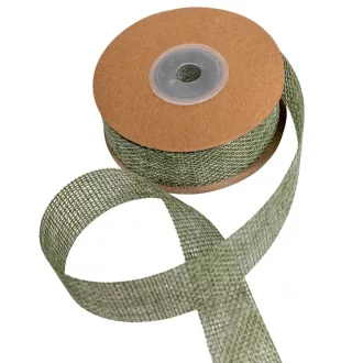 Lenvászon szalag mentazöld 2,5cmx10yard