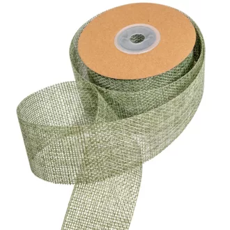 Lenvászon szalag mentazöld 4cmx10yard
