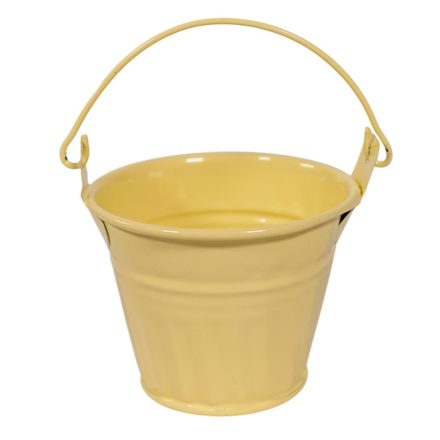 Esmé fém vödör vajsárga D7x5,5cm