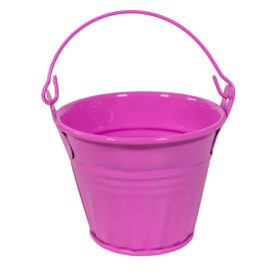 Esmé fém vödör pink D7x5,5cm 