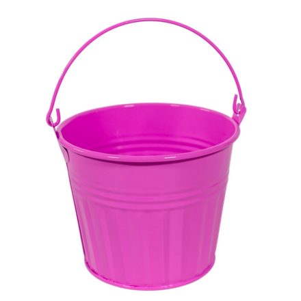 Esmé fém vödör pink D11,3x9,3cm