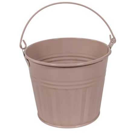 Esmé fém vödör homokszín D11,3x9,3cm