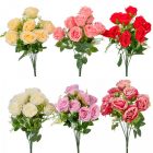 Rózsa csokor 10v. M44cm 18db/#