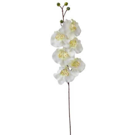 Orchidea ág fehér M77cm 6db/köteg