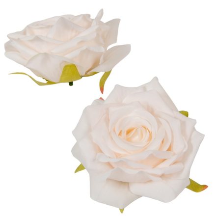 Rózsa virágfej ivory D10cm 12db/csom