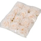 Rózsa virágfej ivory D10cm 12db/csom