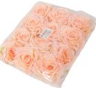 Rózsa virágfej világosrózsaszín D10cm 12db/csom