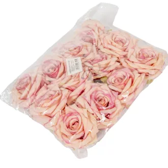 Rózsa virágfej mályva D10cm 12db/csom