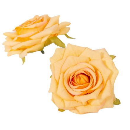 Rózsa virágfej barack D10cm 12db/csom
