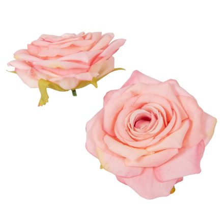 Rózsa virágfej rózsaszín D10cm 12db/csom