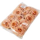 Rózsa virágfej terrakotta D10cm 12db/csom